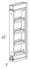 WF342PULL-SFTCLOSE - Amesbury White - Soft Close Wall Filler Pullout
