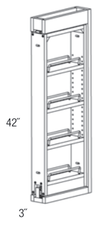 WF342PULL-SFTCLOSE - Upton Brown - Soft Close Wall Filler Pullout