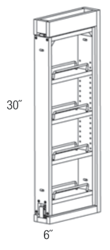 WF630PULL-SFTCLOSE - Essex White - Soft Close Wall Filler Pullout