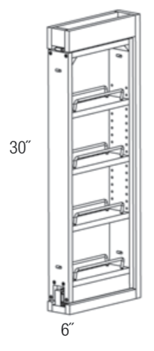 WF630PULL-SFTCLOSE - Norwich Recessed - Soft Close Wall Filler Pullout