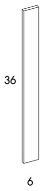 WF636 - Dartmouth Grey Stain 5 Piece - Wall Filler - 6" x 30"