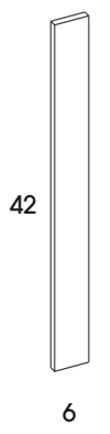 WF642 - Dartmouth Pewter - Wall Filler - 6" x 42"
