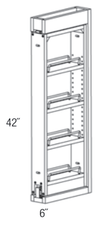 WF642PULL-SFTCLOSE - Dover White - Soft Close Wall Filler Pullout