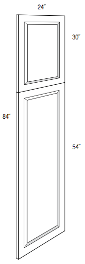 WPDEC84 - Dover Lunar - 84" Tall Decorative End Panel