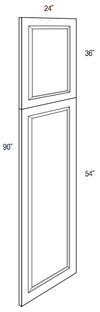 WPDEC90 - Yarmouth Slab - 90" Tall Decorative End Panel