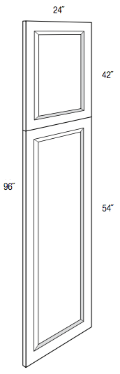 WPDEC96 - Dover Truffle - 96" Tall Decorative End Panel