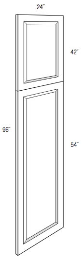 WPDEC96 - Dover White - 96" Tall Decorative End Panel