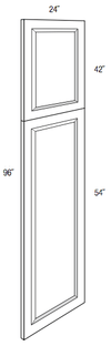WPDEC96 - Dover White - 96" Tall Decorative End Panel