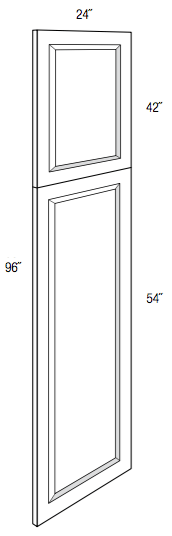 WPDEC96 - Yarmouth Slab - 96" Tall Decorative End Panel