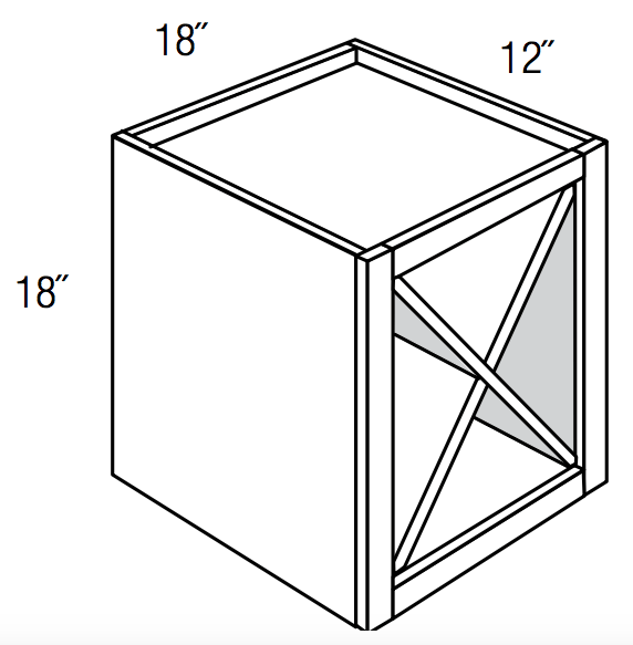 WR1818 - Dover Truffle - X Cube Wine Rack