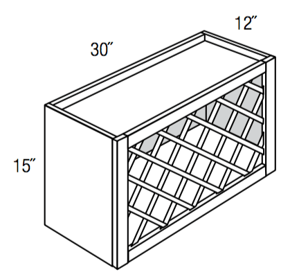 WR3015  - Dover White - Wine Rack